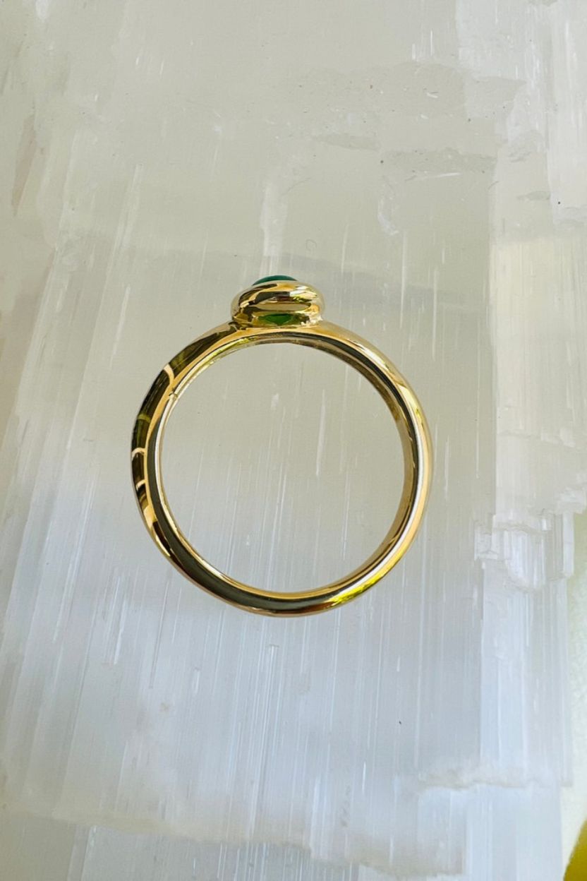 Emerald Basel Solitaire Ring