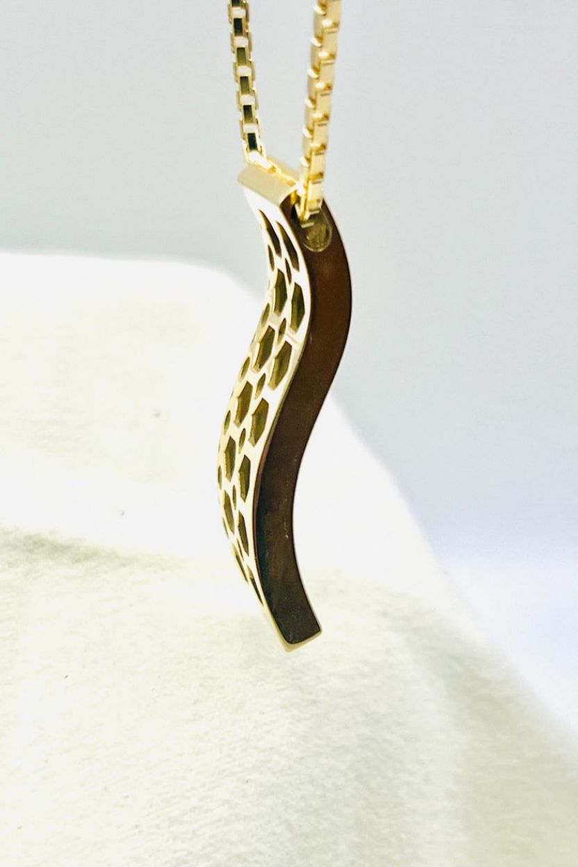 14K Yellow Pendant Set with 2.2mm Round Natural Diamond Slide