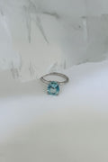 Sky Blue Aquamarine White Gold Ring